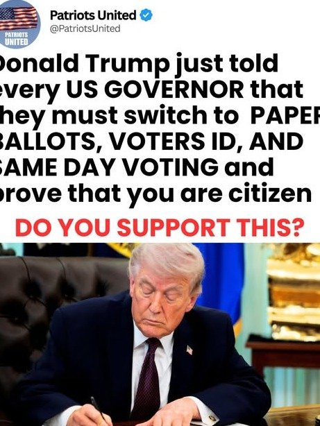 The Election Earthquake: Trump's Urgent Demand to Governors for a Voting System Overhaul – What It Means for YOUR Vote