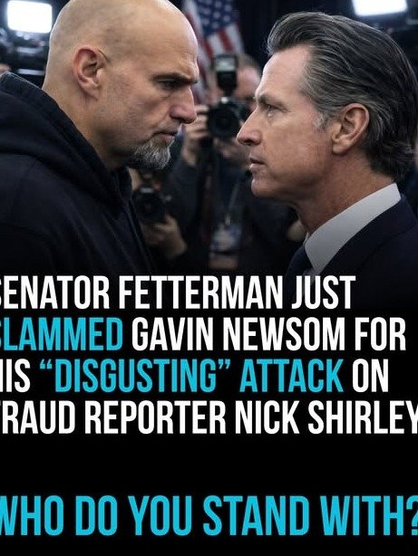 Unfiltered Fury: Fetterman Blasts Newsom in Shocking Democrat Showdown Over Press Scrutiny – What This Means For YOUR Future