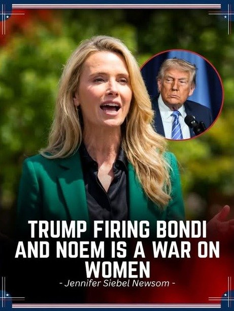 The Unseen Battle: Jennifer Siebel Newsom's Explosive Condemnation of Trump's Controversial Moves Against Key Women Leaders