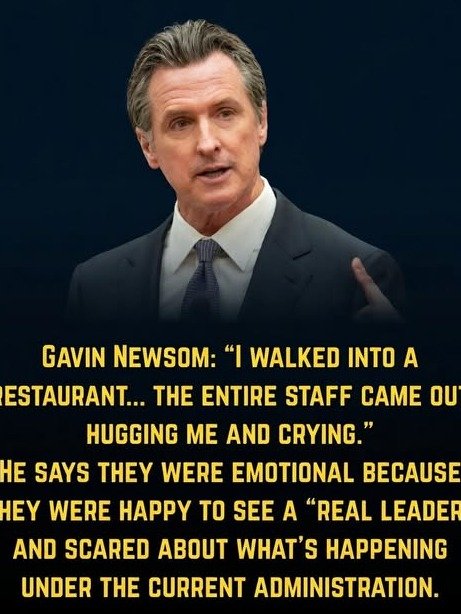 The Unforgettable Hug: Why Restaurant Workers Broke Down in Tears Embracing Gavin Newsom Over Their Deepest Fears About Trump
